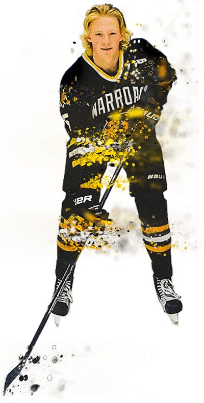 Max Marvin playing hockey Warroad